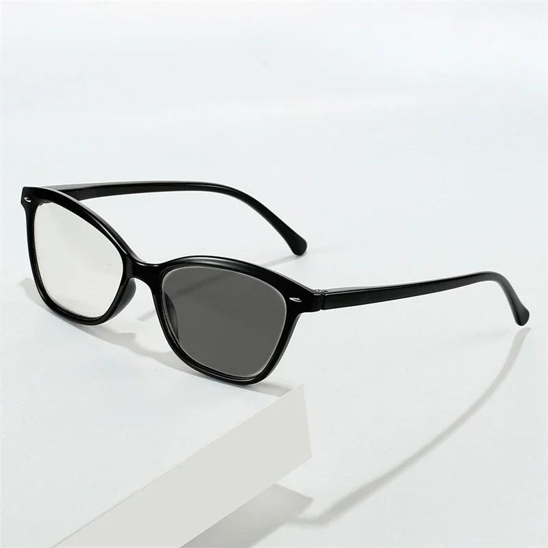 2026 New Fashion Photochromic Reading Glasses for Men Women Elderly, Business Single-Lens Anti Blue Light Presbyopia Eyewear