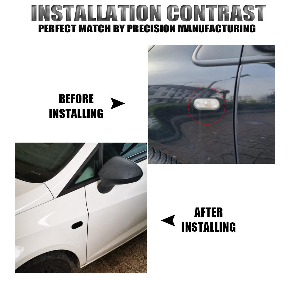2 pezzi Indicatori di direzione dinamici a LED Luce di posizione laterale Lampada per VW Volkswagen Bora Golf 3/4 Passat 3B Polo 6N Sharan Vento T5 SEAT Ibiza