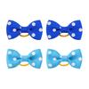 Dog Small Hair Bowknot with Rubber Bands Handmade Hair Dot Bow Pet Grooming Accessories for Party Christmas Birthday