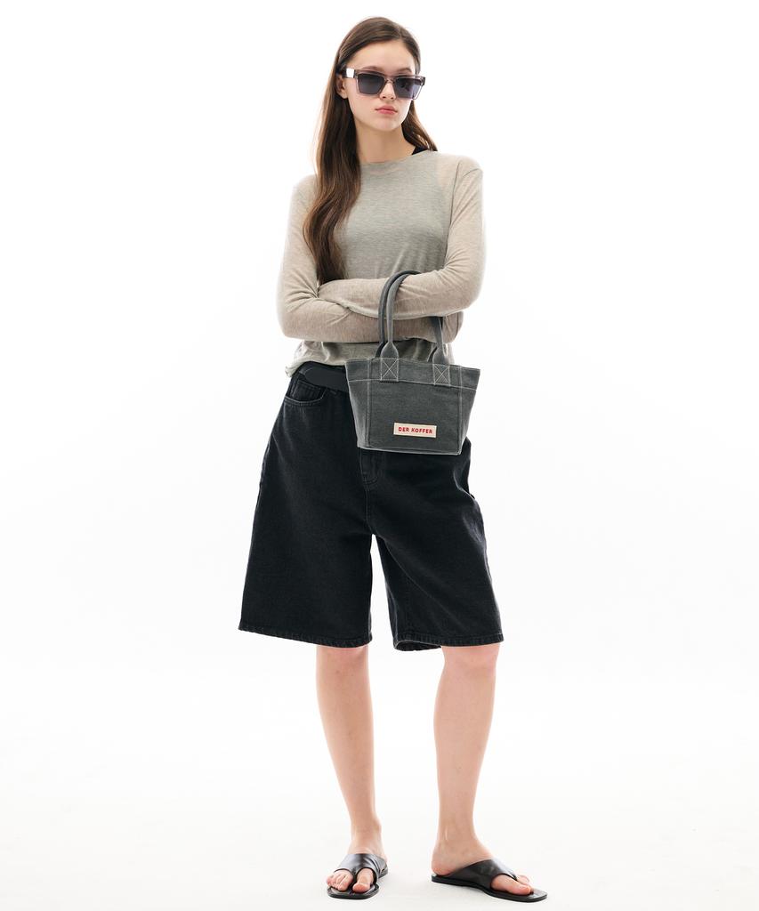 Der Koffer Shopper Vintage [Charcoal]-Mini