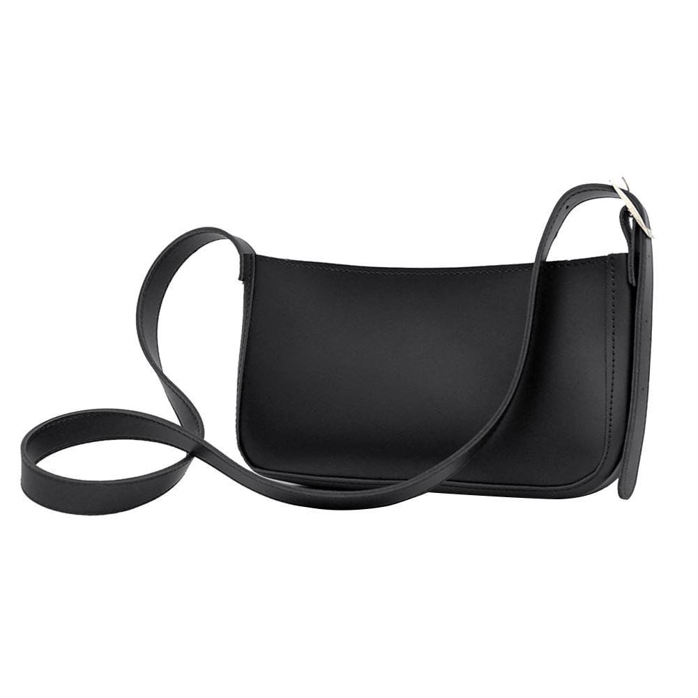Buy Casual PU Leather Crossbody Bag Women Solid Small Shoulder Handbag