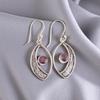 Amethyst Gemstone 925 Sterling Silver Jewelry Handmade Women Gift Earrings 1.60" EE-61-5