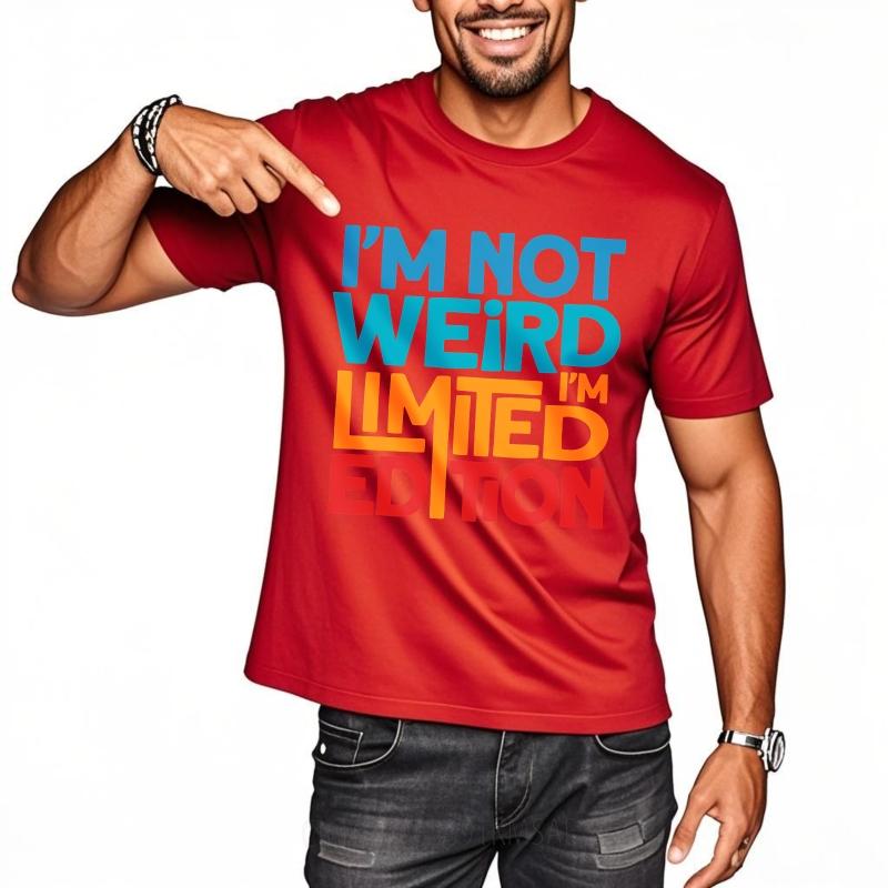 

Graphic Summer For Man Tshirt Im Not Weed Im Limited Edition Short Sleeve Printed O Neck Tee Shirt Everyday Tee Premium Gift as the picture8253 красный