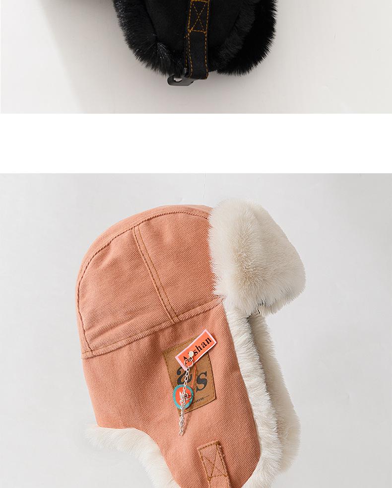 Lei Feng Stil Wintermütze - Unisex, Winddicht, Dicke Ohrenschützer für Radfahren & Kaltes Wetter, Geeignet für Großen Kopfumfang