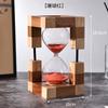 30 Minutters Træ Timeglas Timer Naturligt Sand Timer Dekorativ Hjemmekontor Skrivebordsdekoration Gave Tidsstyringsværktøj