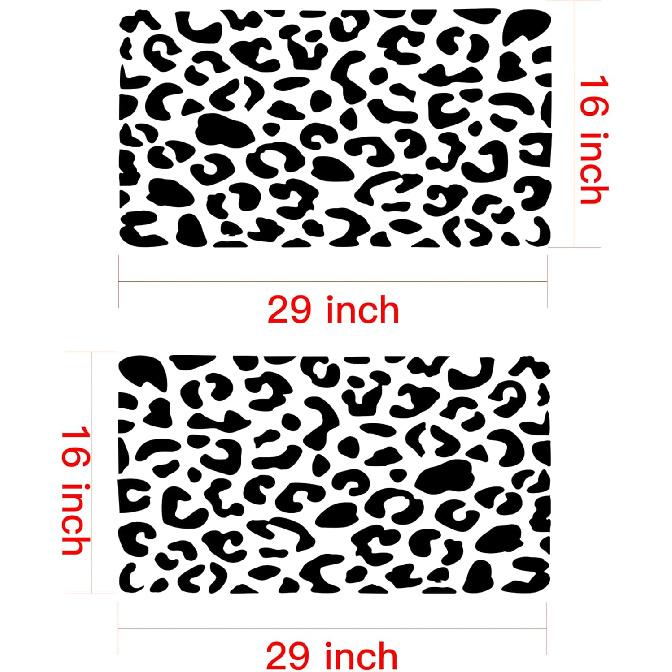 Zhizhong Side Window Decals For Car SUV Trucks, Universal Leopard Cheetah Vinyl Sticker Free Tallation Tools (A Pair)