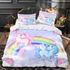 Magical Unicorn Bedding Sets Quilt Bed Cover Comforter Duvet Cover Pillow Case 2-3 Pieces Sets Kids Adult Bedroom Decoration