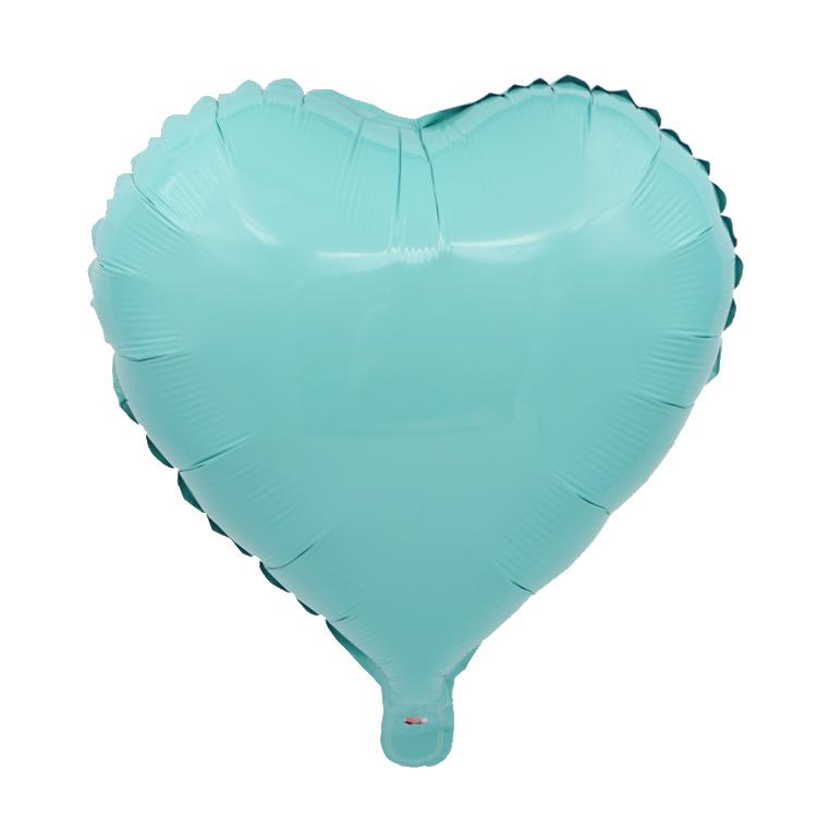 18-inch Heart-shaped Love Aluminum Film Balloons for Wedding and Party Decorations