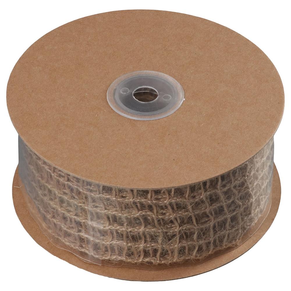 1 Rolls 10 Yards Mesh Burlap Jute Burlap Net Ribbon Open Weave Wrapping Bow  Home Decor