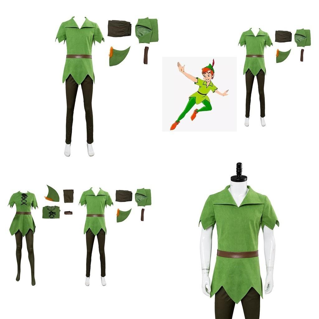 Peter Pan Cosplay Kostým Pro Dospělé A Děti Halloweenský Párty Oblek