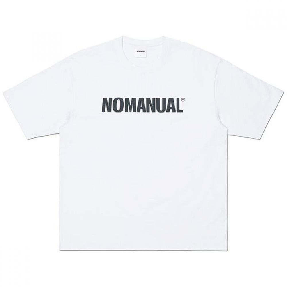 Nm TexT Logo T shirT   whiTe S