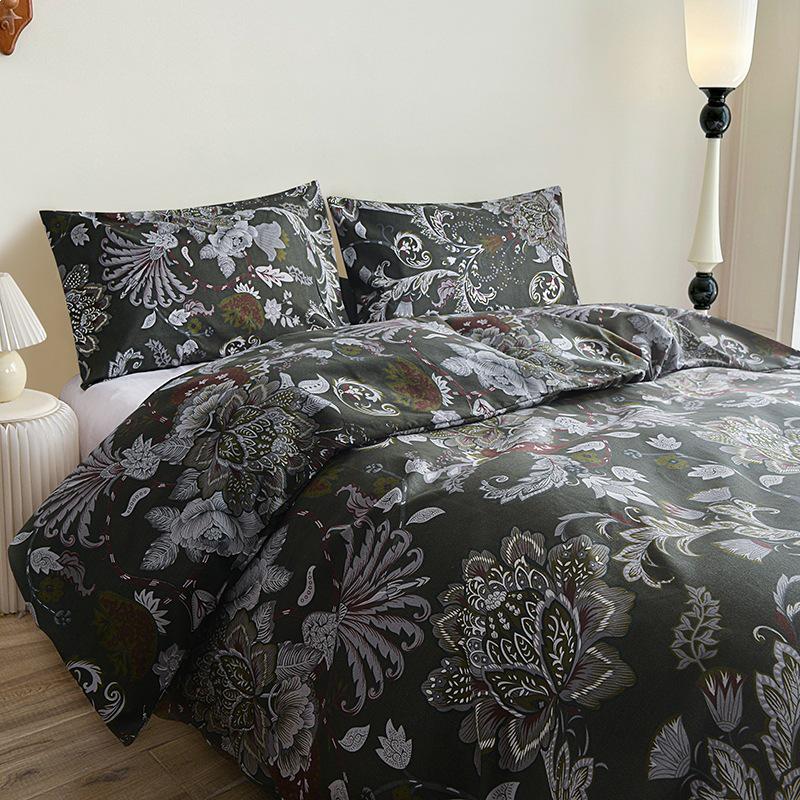 Leopard Print Pastoral Style Duvet Cover Set - Single Duvet Cover & Pillowcase.