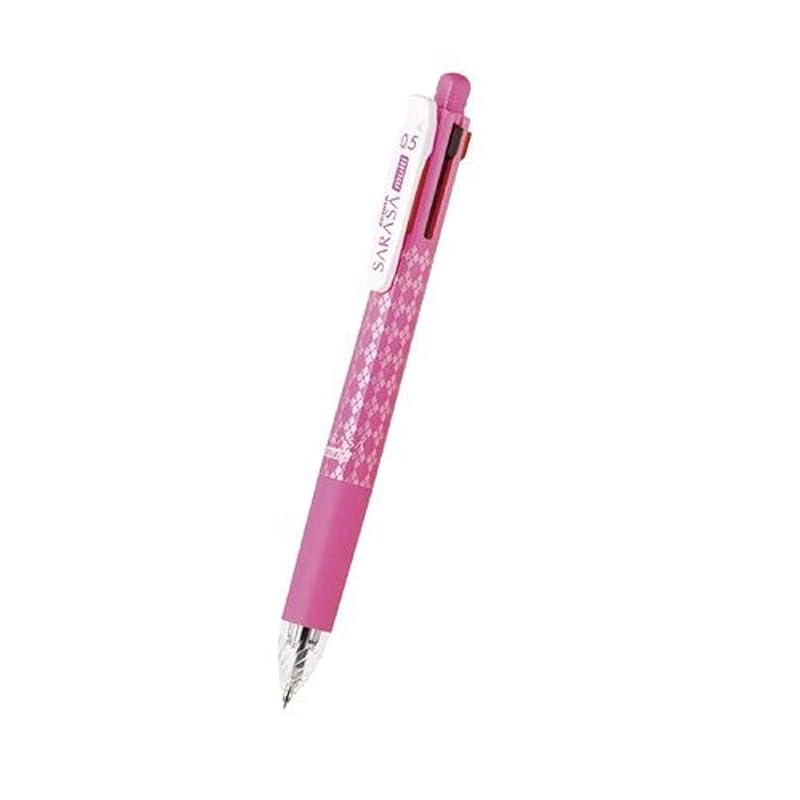 

Zebra Sarasa Multi 0.5 Ink color: black, blue, red, green, shaft color: pink J4SA11-P