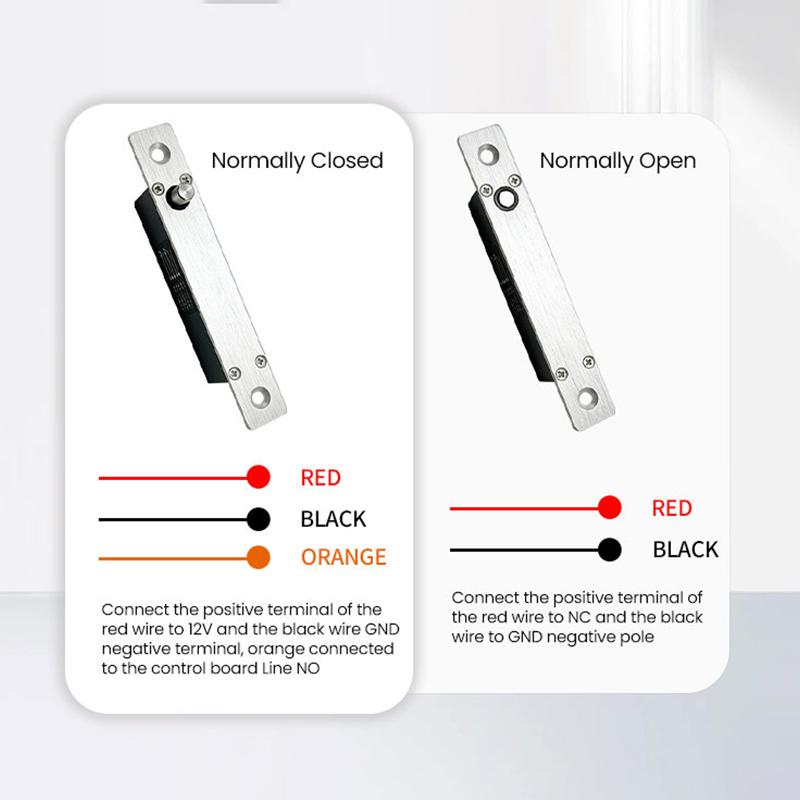 Bulk Supply Polished Miniature Electric Mortise Bolt Lock 12/24V NO NC Switchable for Security Contractor Engineering Hardware