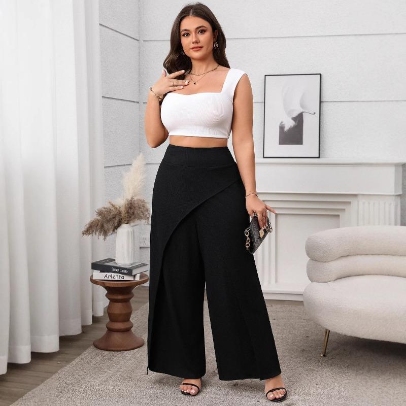 Women's Solid Color Loose New Design Wide Leg Pants