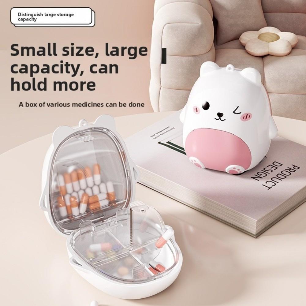 5 Grids Drug Storage Case Moisture Proof Mini Pill Organizer New Medicine Box  for Travel