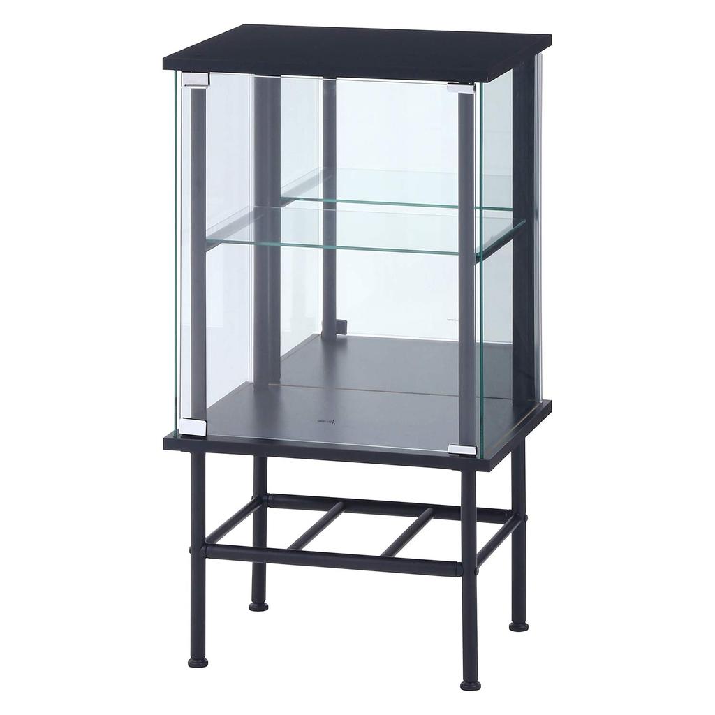 Legras Collection Case Figure Case 2 Tiers Width X Depth X Height Black Tempered Glass Rear Mirror Assembly Product Stand 99498 48.6 38.2 88.8cm