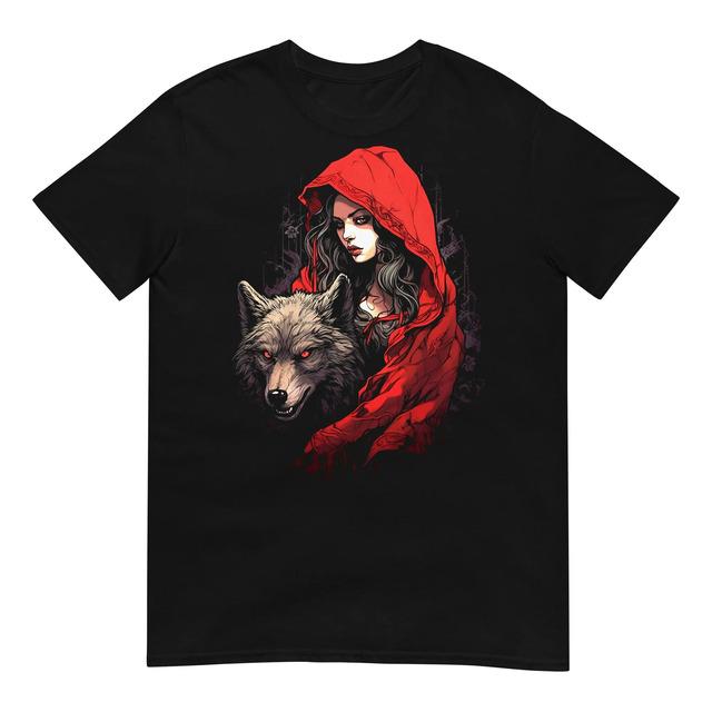 Little Red Riding Hood Wolf Print T-Shirt XL