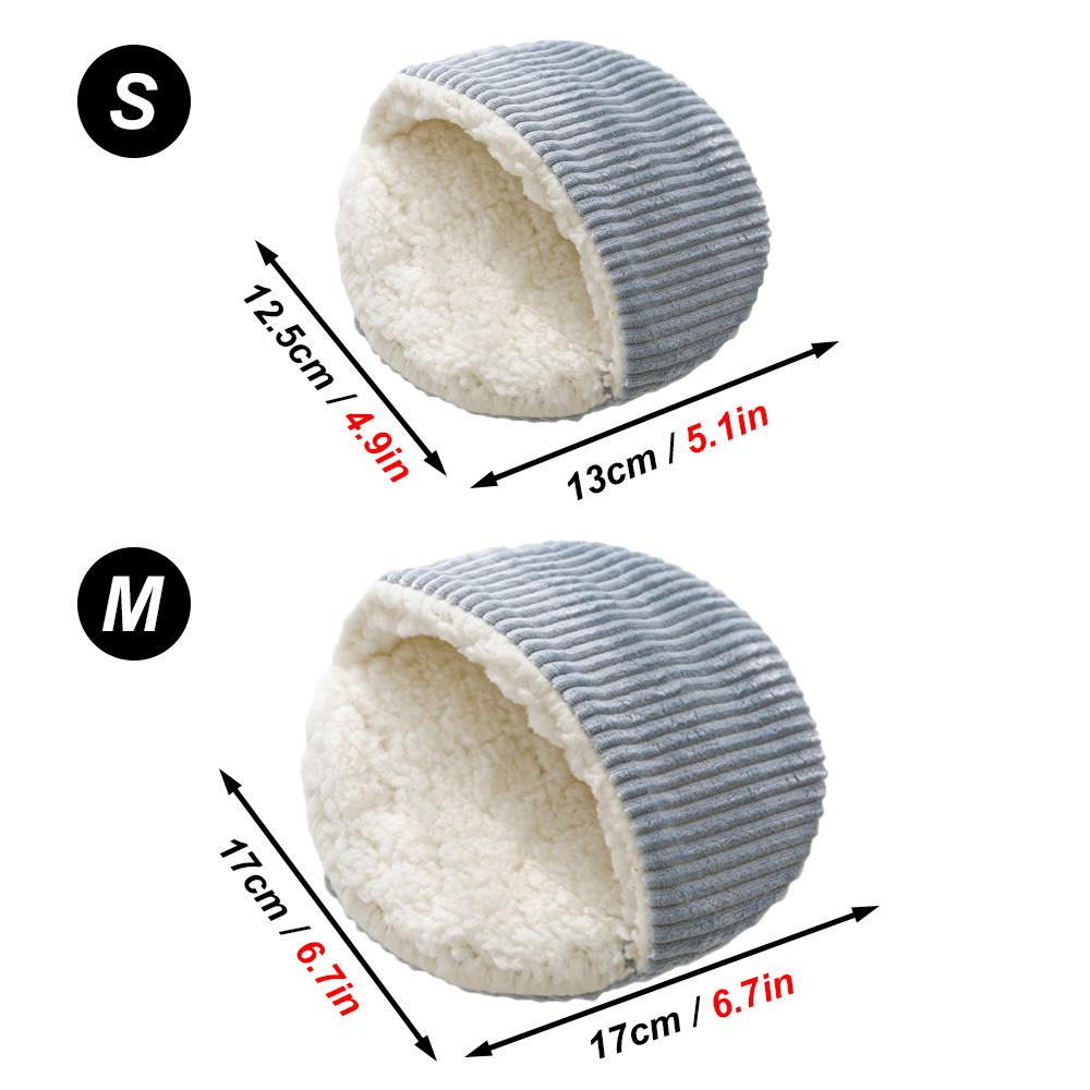 Herbst Winter Warm Solide Fleece Bettmatte Weich Fussel Schlaf Bett Nistplatz Runde Form für Kleintier Igel Hamster Kaninchen Nester Matte