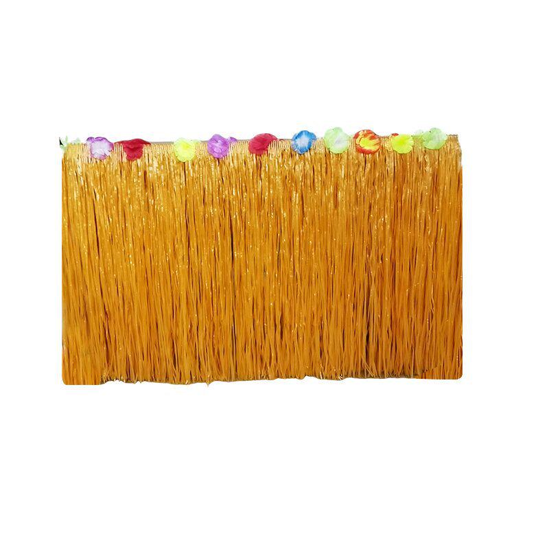 Hawaiian Straw Table Skirt for Party Decoration, 275cm x 75cm
