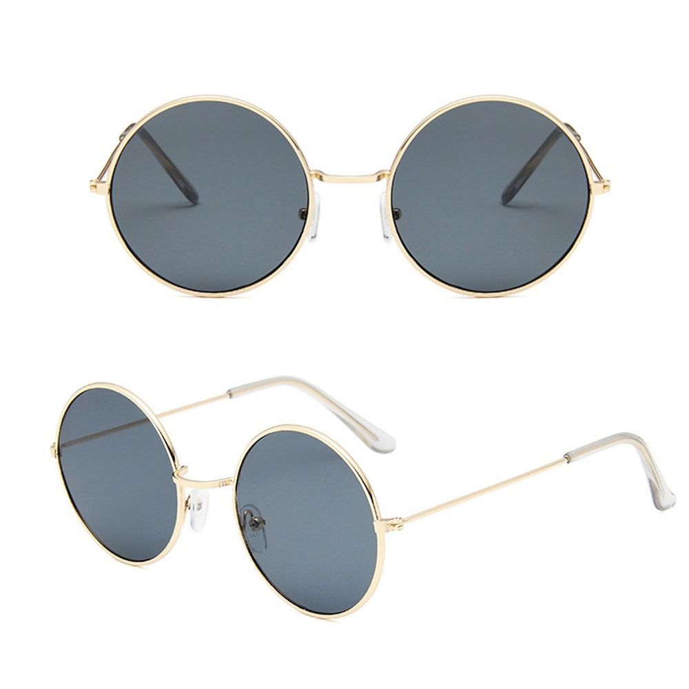Sun-Protective Driving Glasses Metal Frame Eyewear Black Shades Glasses  for Women Man