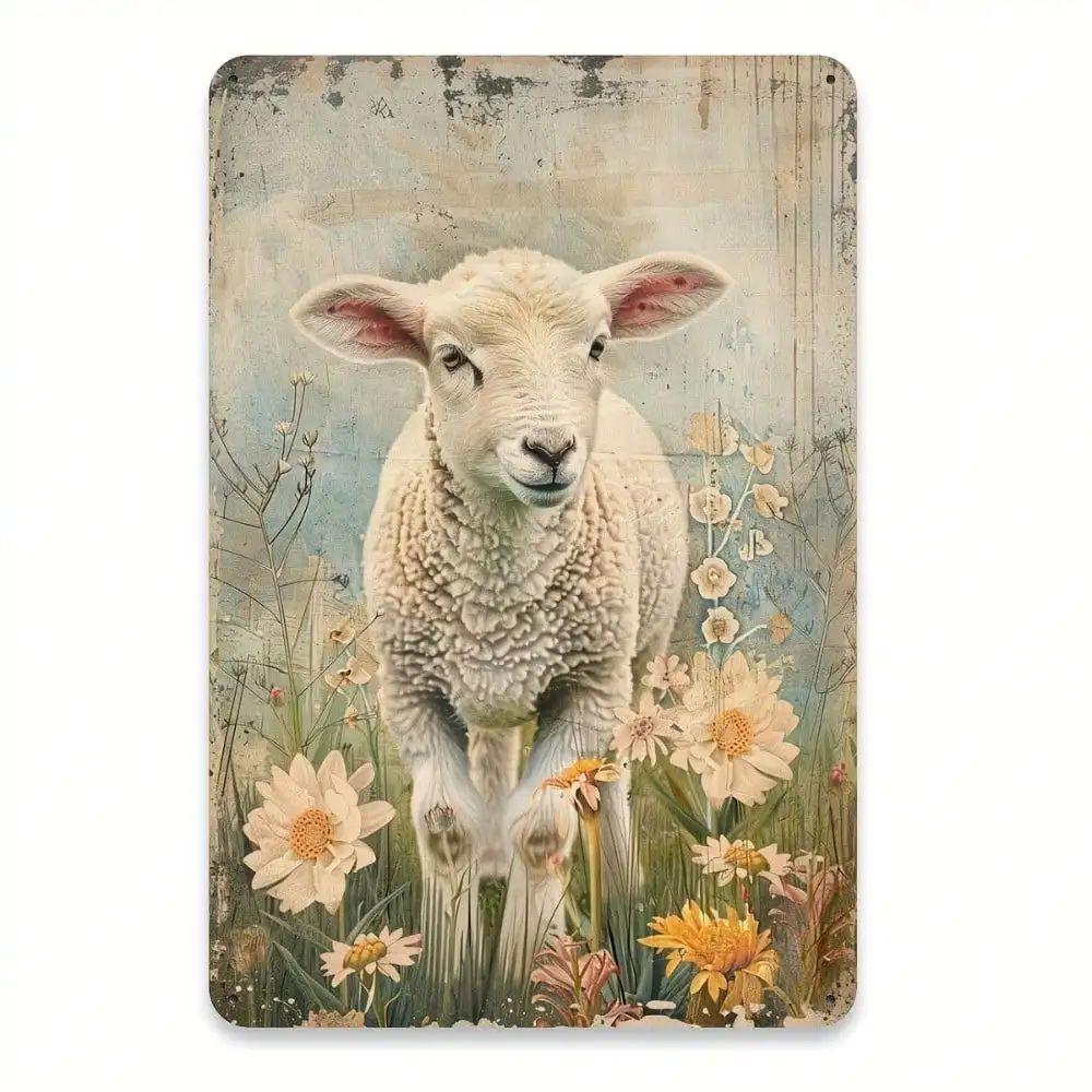 Retro Metal Wall Art Home Decor Living Room Painting 20x30cm