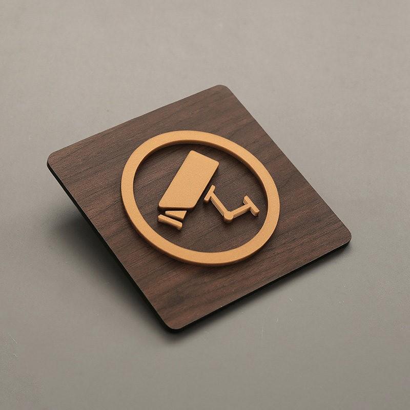 95x95mm Warm Reminder Sign WIFI No Smoking Logo Warning Plaque Public Shope Wall Sign No Trespassing Warning Plaque New