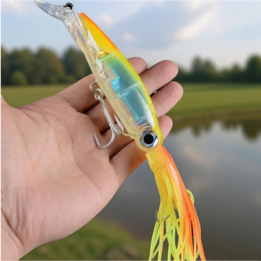 Glow In the Dark Squid Fishing Lure Large Octopus Imitation Bait for Sea Fishing Grouper Fake Lure Accessories