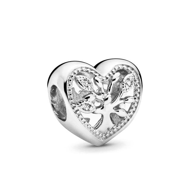 Copper Plating Family Series Pink Paperclip Book Family Tree Pendant Charm Bead Fit Original Pendant Bracelet Diy Women Jewelry