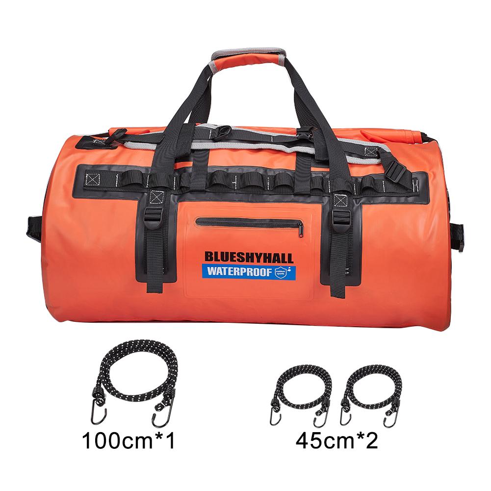 Dry Bags 60L Waterproof Backpack Motorcycle Tail Bag Storage for Outdoor Sports Fish Surfing Rafting Boating Kayak Canoeing