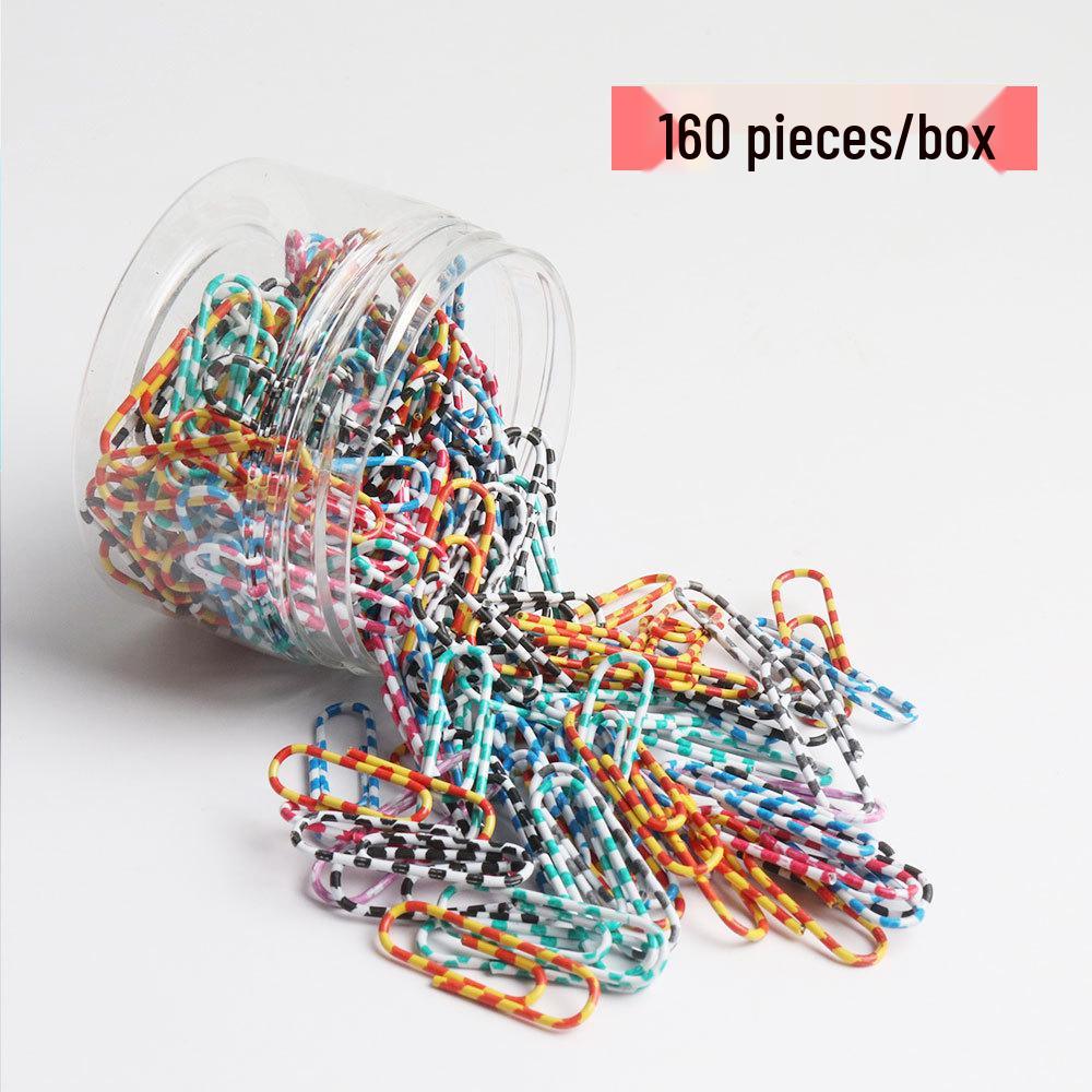 Nickel-Plated Silver Paper Clips, 28mm, Rust-Proof Binder Clips, Creative Office Bookmarks