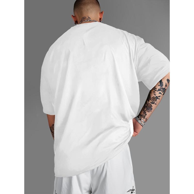 European Size Men's 91st Street Graphic T-Shirt - Urban Streetwear Tee with Round Neck Short Sleeve, Casual Base Layer Suitable for Outdoor Sports