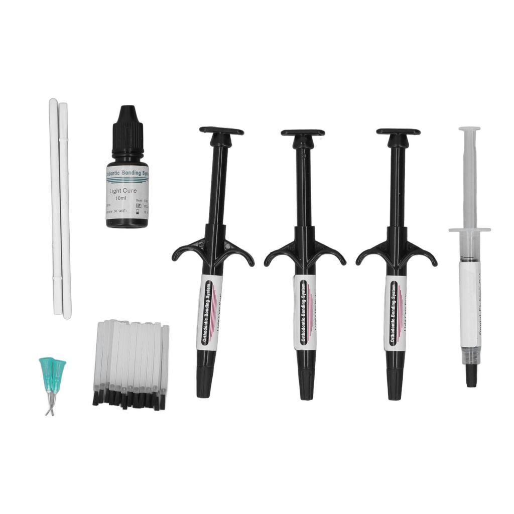 Dentalkleber-Aushärtungsspritze, hohe Bindungsstärke, kieferorthopädisches Dental-Bonding, lichtgehärtetes Kit, Schwarz