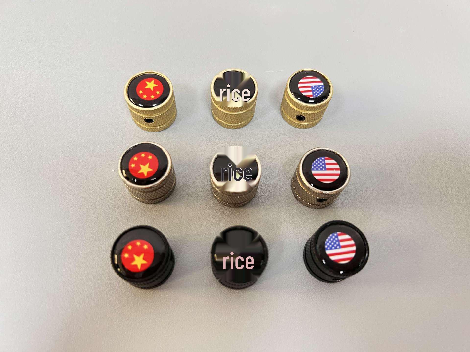 Electric Guitar/Bass Volume and Tone Metal Knob Black Knob with Grooves (Single with Wrench)