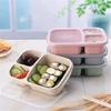 Silicone Portable Hermetic Lunch Box Food Storage Container Colorful Microwavable Picnic Camping Rectangle Outdoor Tableware