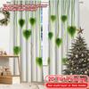 2D FLAT PRINTING 2pcs Curtains (Without Rod) Nature April Fools Is Day Festival Creative Curtains Yarn Curtains Decorations