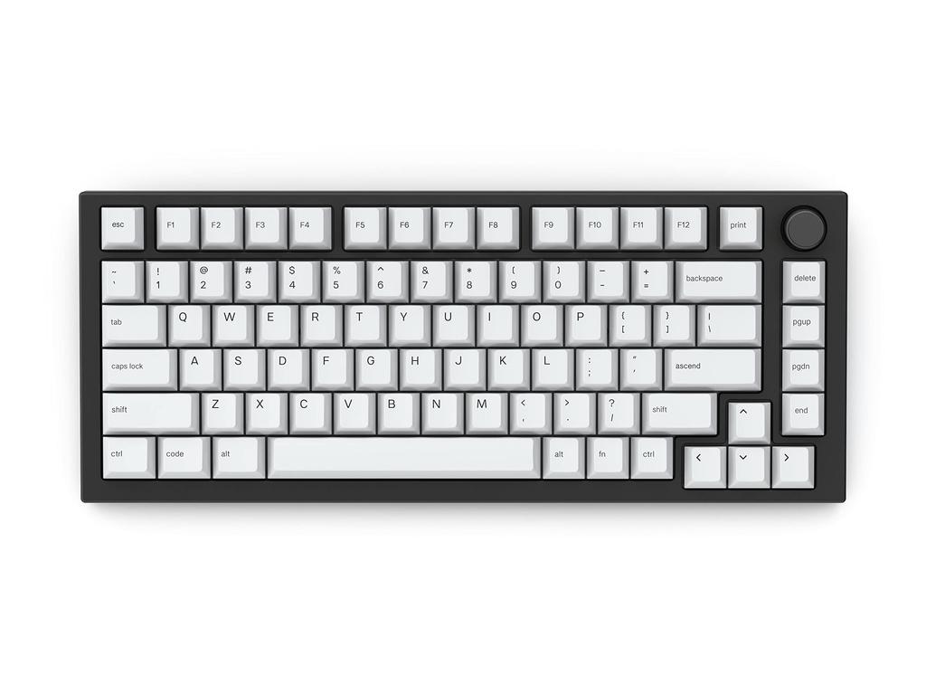 Glorious PBT White Key Caps for Mechanical Keyboards, 114 Keycap Set (GLO-KC-GPBT-W) KB675