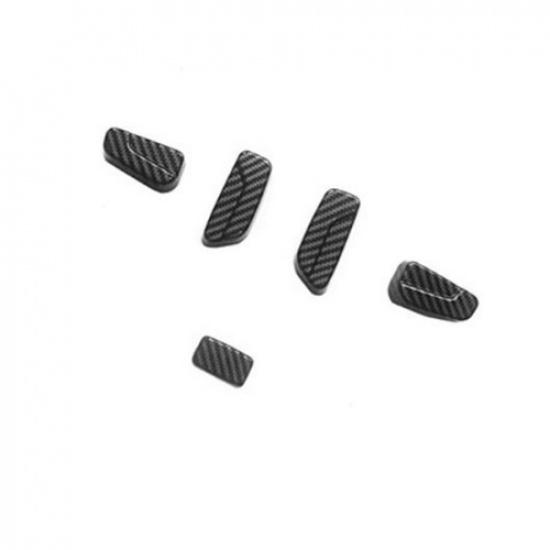 Carbon Fiber Car Seat Button Switch Cover Trim For Isuzu D-Max Dmax 2021 2022