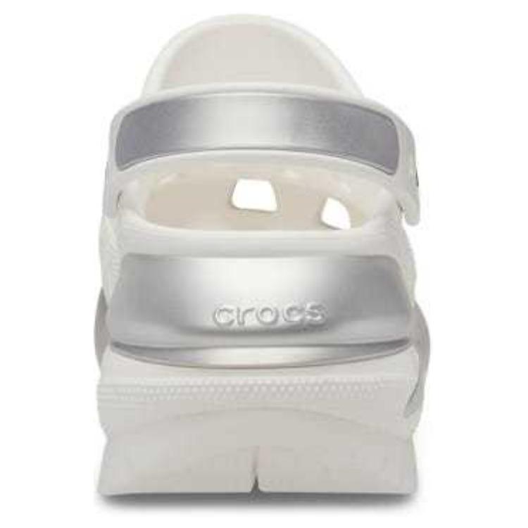 Crocs Comfortable Versatile Clogs Unisex Footwear White Silver 210368-138