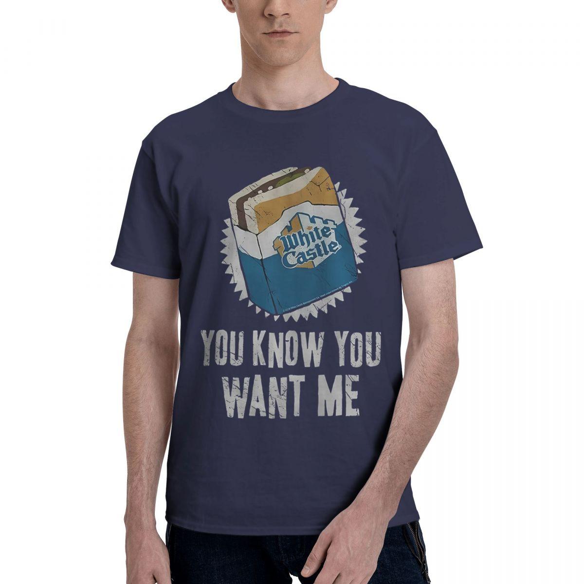 

White Castle Want Me 100 Cotton Casual Breathable Confortable Kawaii Football Shirts 2025 Mens Shirt 4XL