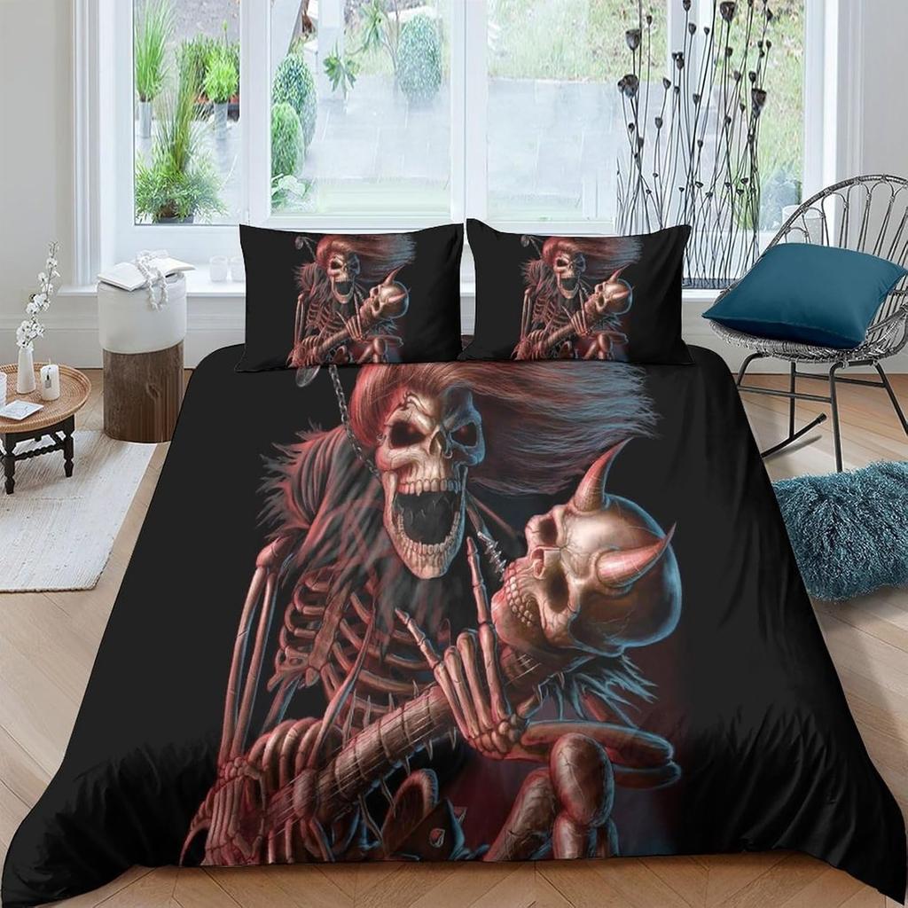 Slayer Heavy Metal Band Duvet Cover 3D Exquisite Music Digital Print Bedding Set Comforter Bed Home Decor Boys Birthday Gift