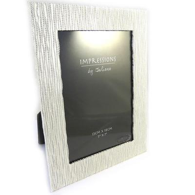 [M3184] - Silberner Design-Bilderrahmen (13x18 cm)