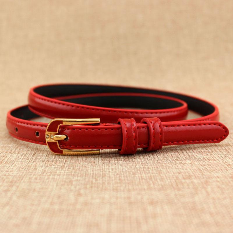 Women'S Spring And Summer Belt, Rhinestone Inlaid Pin Buckle, Women'S Thin Skirt Decorative Belt