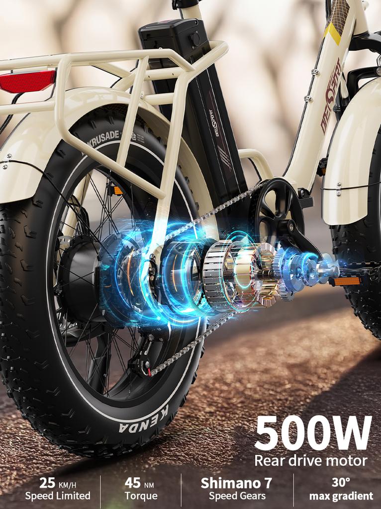 ONESPORT OT16MAX E-Bike 500W48V18AH Hydraulic Braking Commuting Electric Bicycle