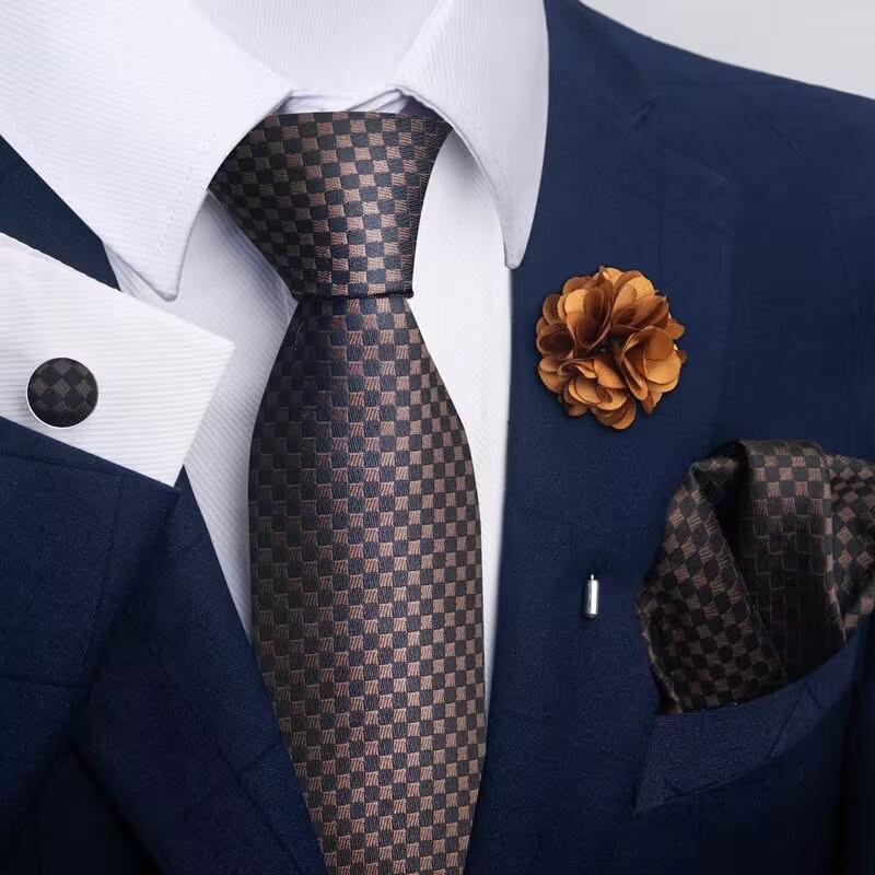 Shenzhen Tie Small Order Professional Production Tie Wedding Men'S Supply Of Sample Silk Set Gifts