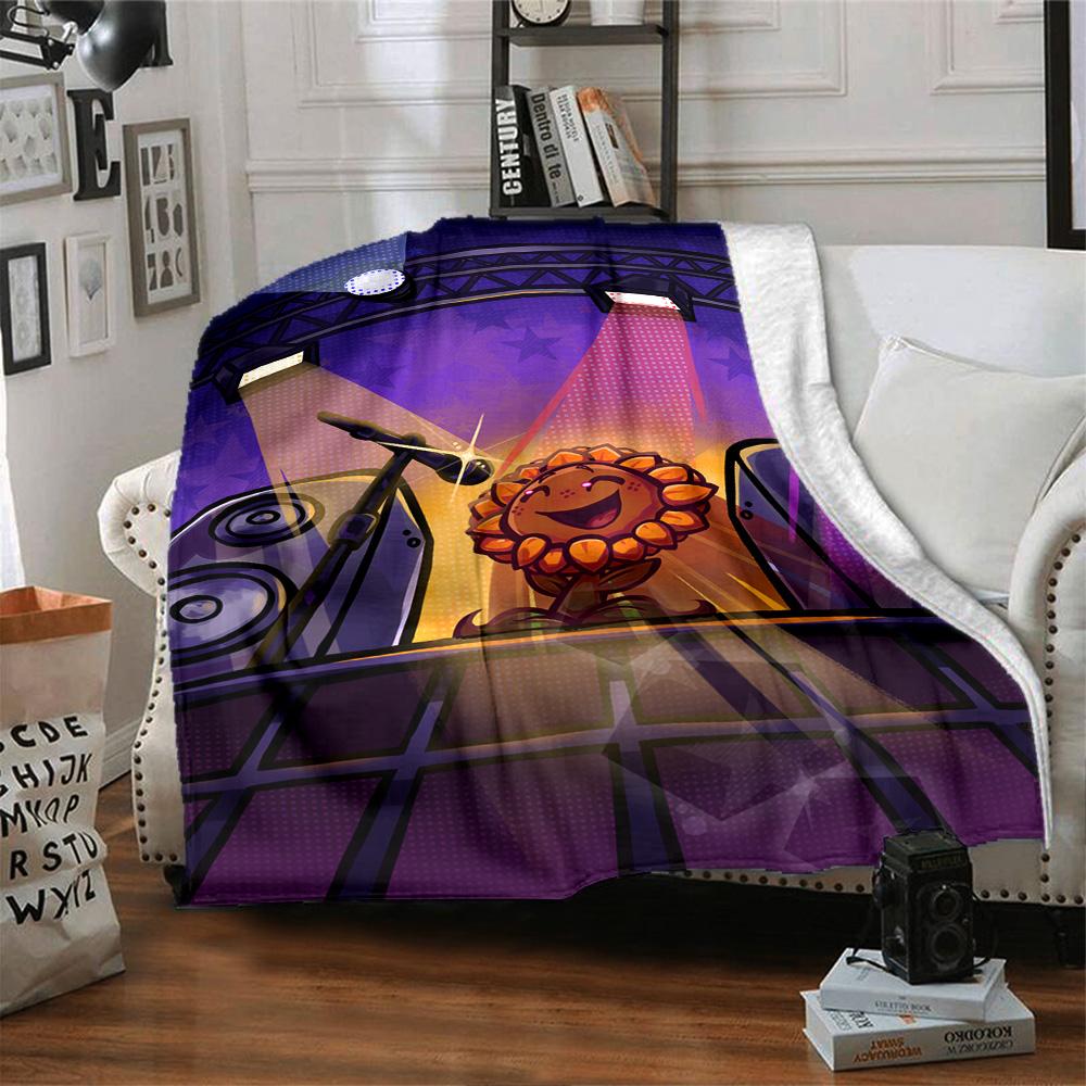 Plants Vs. Zombies Blanket Comfortable Great for Sofa Office Picnics for All Seasons Modern Unique Gift for Family and Friends Camping