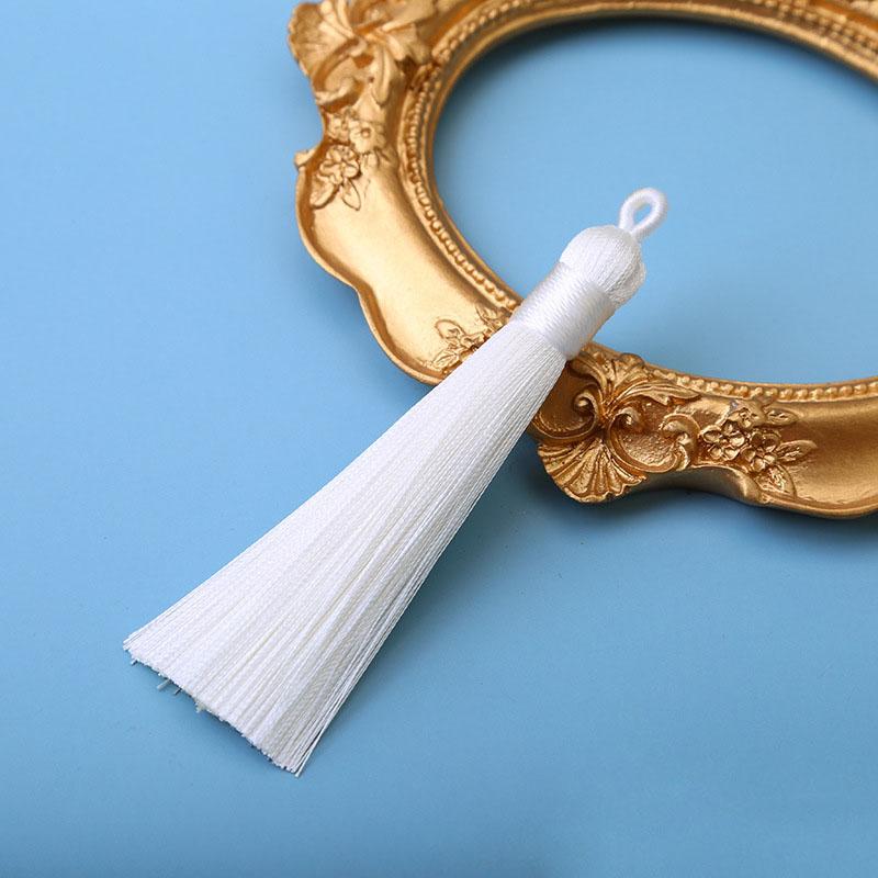 10pcs 8cm Ice Silk Tassel Charms Brush Pendant Crafts For Diy Jewelry Making Accessories Handmade Bracelet Earring Decor Crafts