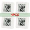 4pcs Mini LCD Hygrometer Thermometer Indoor Household New Digital Temperature Humidity Meter Digital Display Wall Mounted Sensor