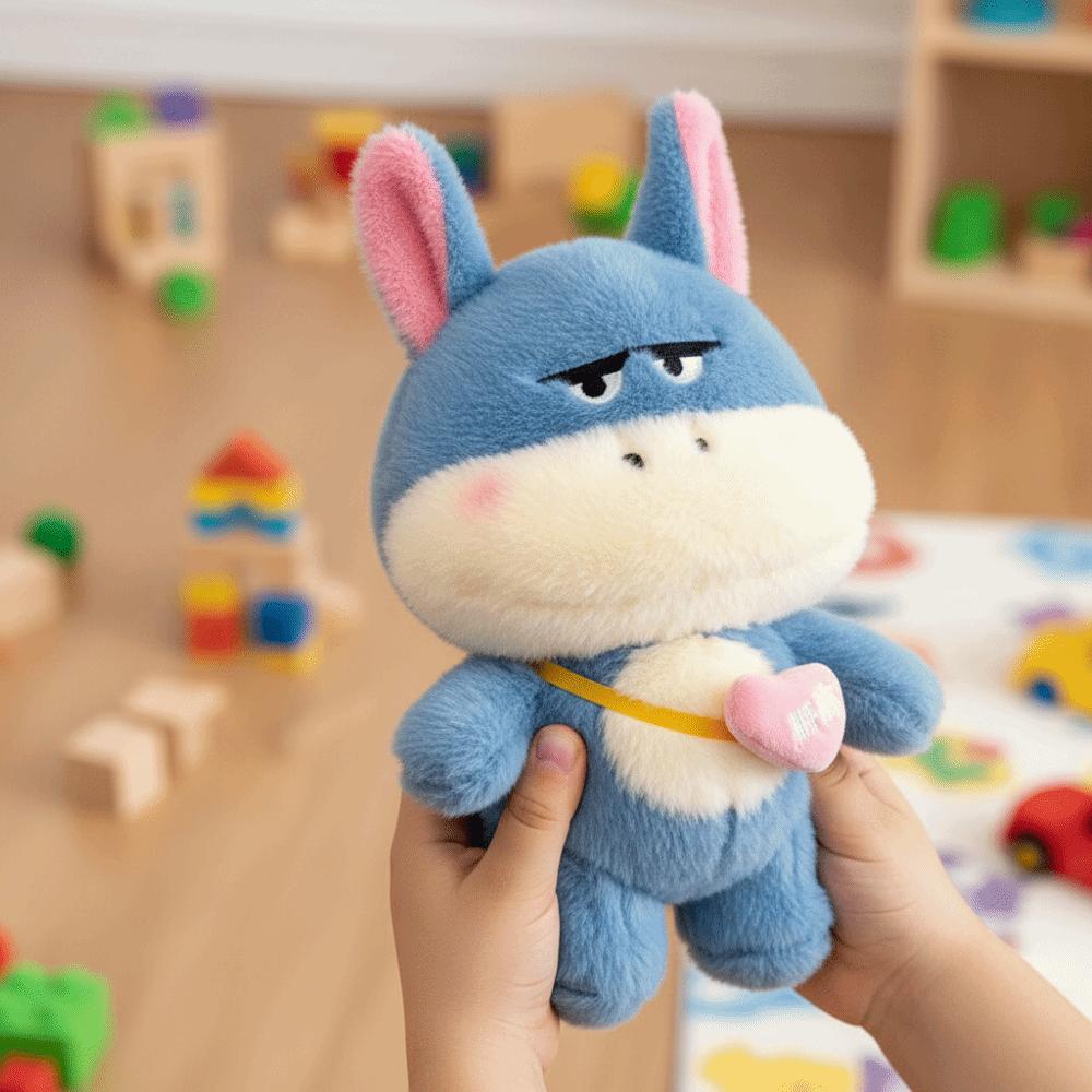 Kawaii Style Donkey Plush Toy Funny Design Cute Plush Toy Popular Cartoon Plush Toy  Birthday Gift