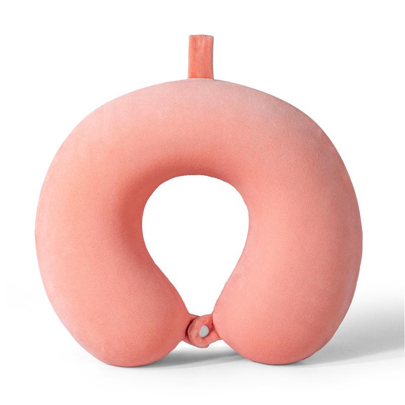 High Density Slow Rebound Memory Cotton Neck Pillow Portable Household Travel U-shaped Pillows 360 ° Surround Support Pads The Jacket Can Be Washed